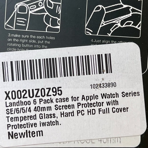 6 Pack case - Apple Watch Series SE/6/5/4 40mm - Picture 6 of 6